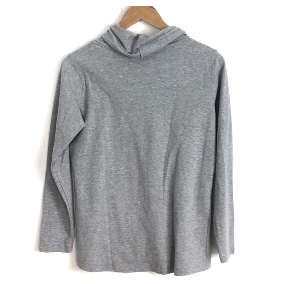 L.L Bean Gray speckled long sleeve Top sz small - Picture 2 of 3